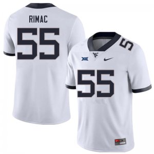 Men's West Virginia Mountaineers NCAA #55 Tomas Rimac White Authentic Nike Stitched College Football Jersey WH15V55PM